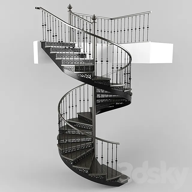 Spiral staircase 3D Model