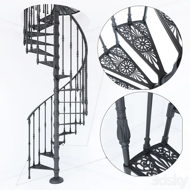 Spiral staircase Modus 3D Model