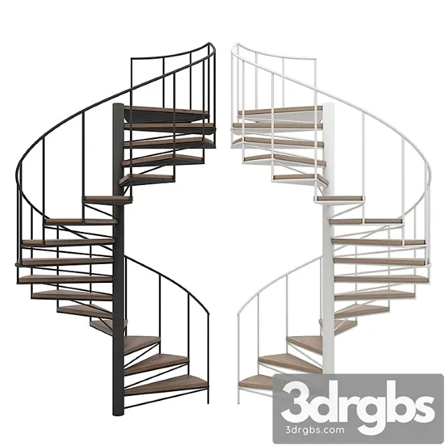 Spiral staircase_2 3D Model Free
