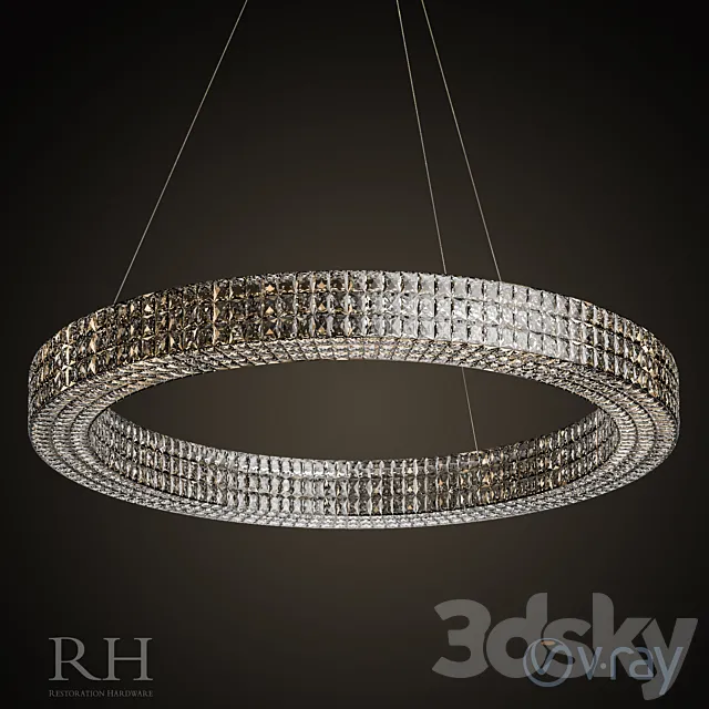 SPIRIDON RING CHANDELIER 59" 3DModel