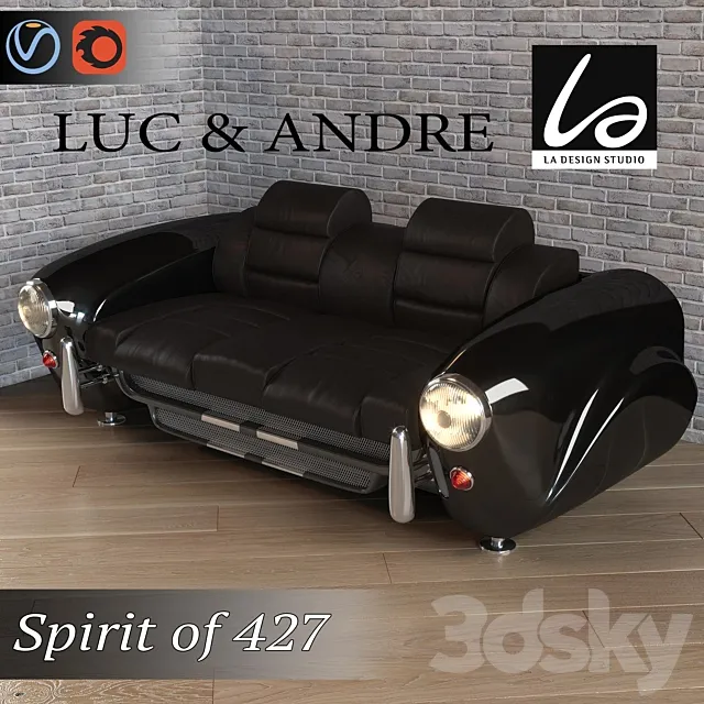 Spirit of 427 sofa 3D Model