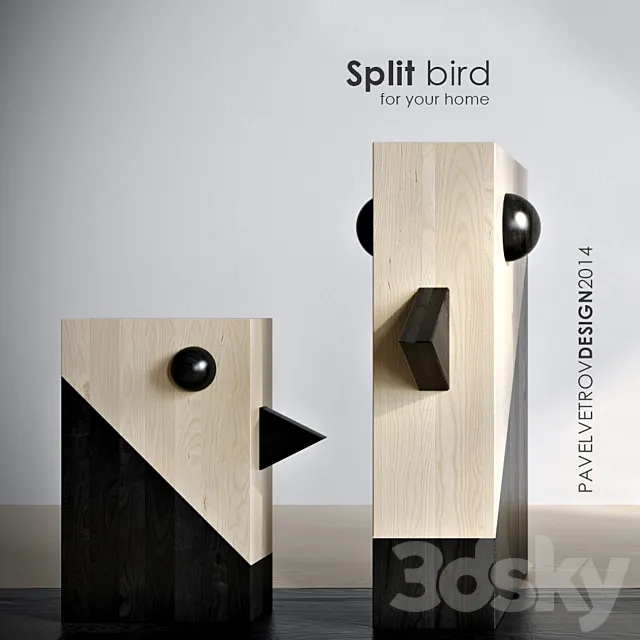 Split Bird 3D Model