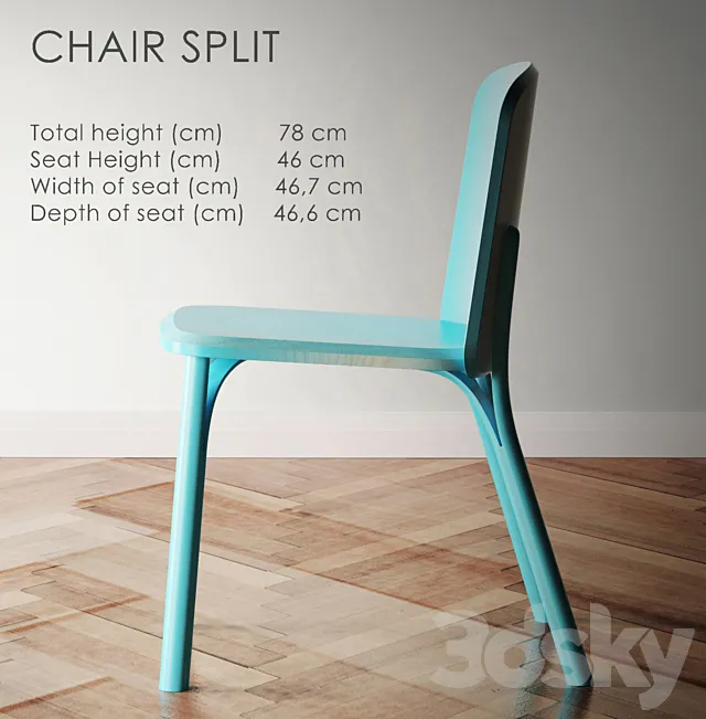 Split chair 3D Model