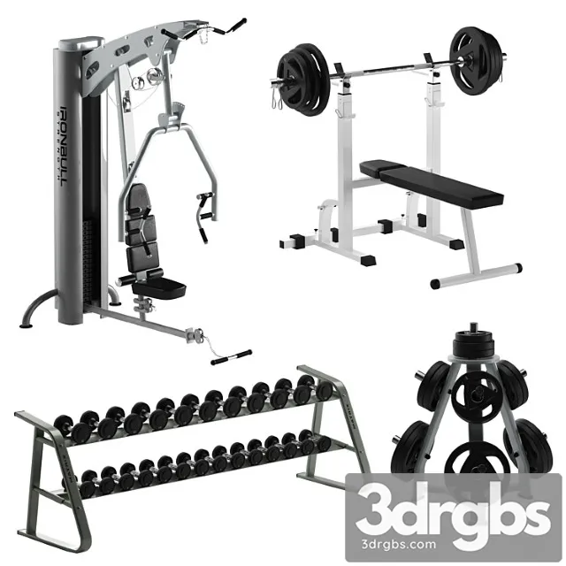 Sport Gym Equipment 3D Model Free