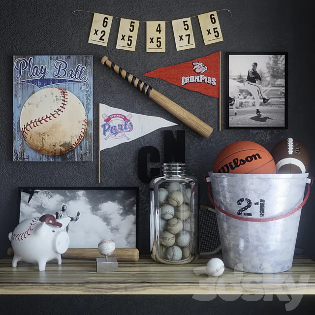 Sport Set Boy 3DModel