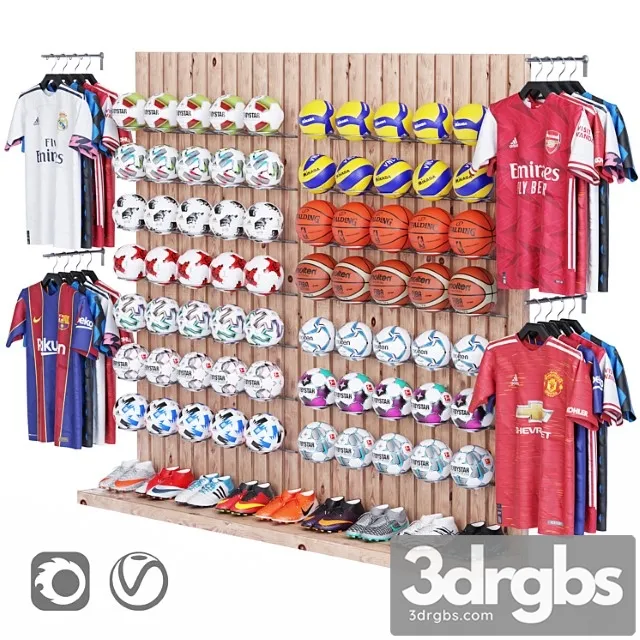 Sport shop 01 3D Model Download