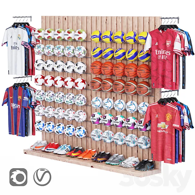 Sport shop_01 3D Model