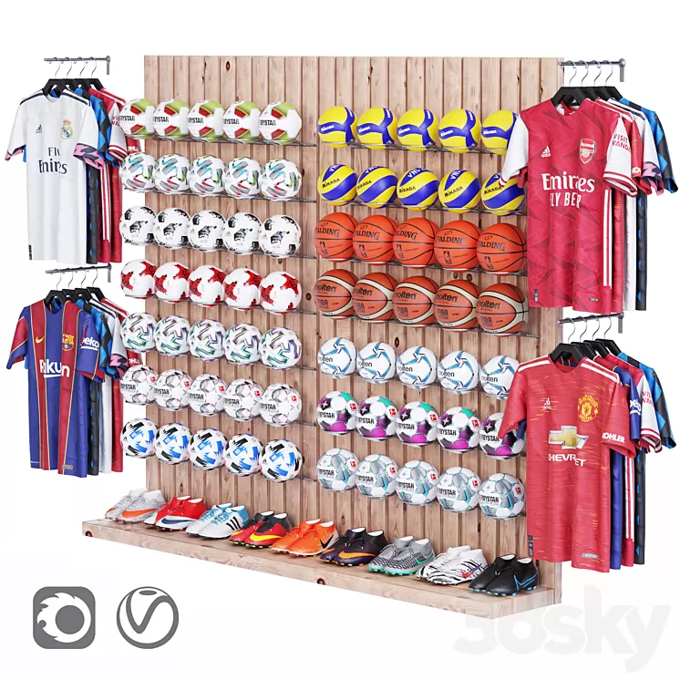 Sport shop_01 3D Model