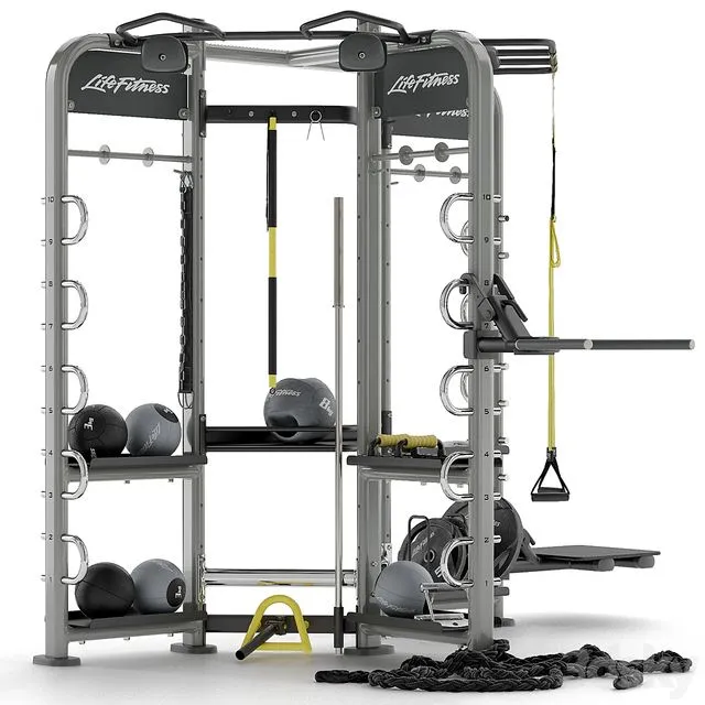 Sport trainer Life Fitness Synrgy 360 3D Model