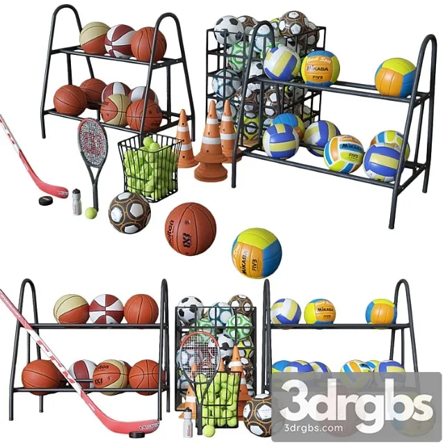 Sports Equipment 3D Model Free