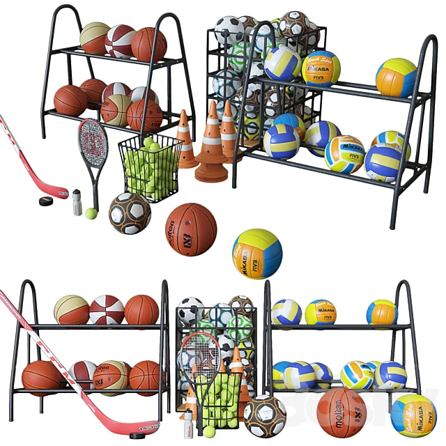 Sports Equipment 3D Model