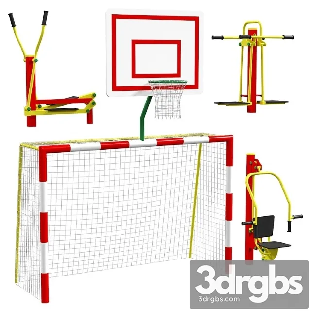 Sports ground 1 3D Model Free