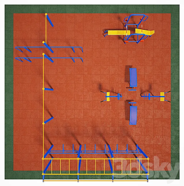 sports ground 3D Model