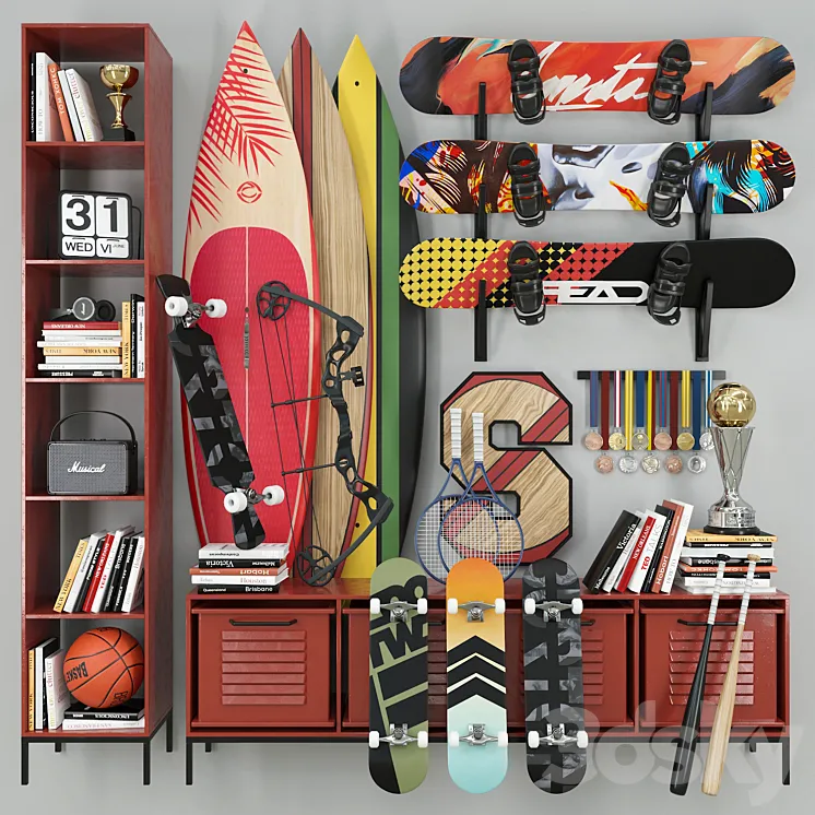 sports set 3D Model Free