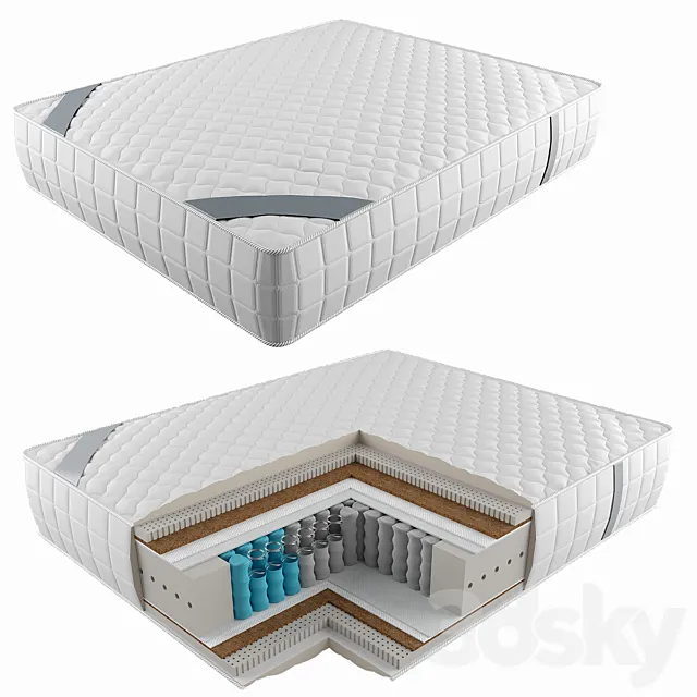 Spring mattress 3D Model