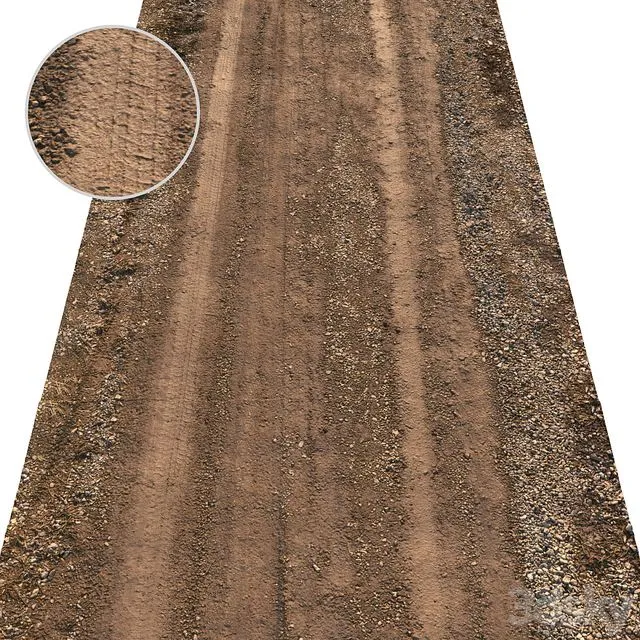 Spring Road Material 02 3D Model