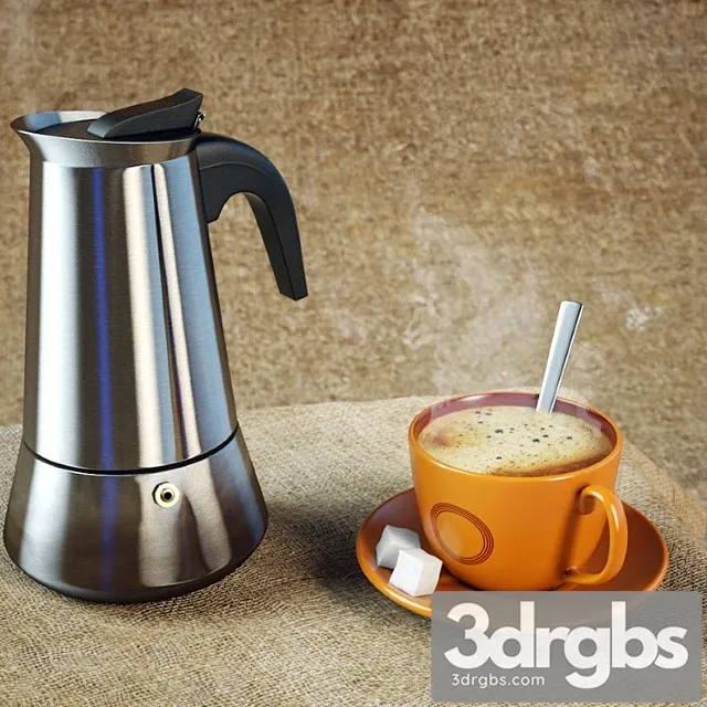 Spring tea and coffee mug 3D Model Free