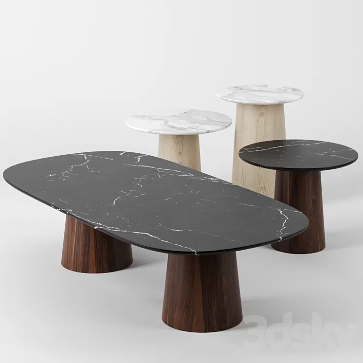 Spule Coffee Table by Stahl and Band 3D Model
