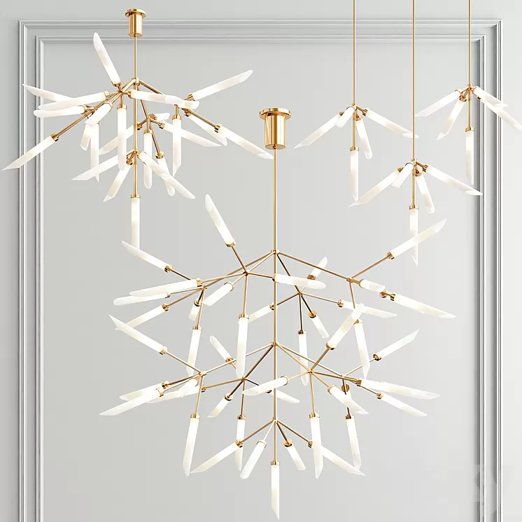 Spur Grande Chandelier Collection - 3 type 3D Model