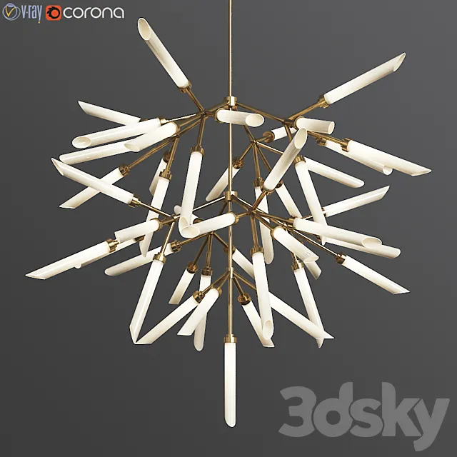 Spur Pendant Grand Chandelier loftcocept 3DModel