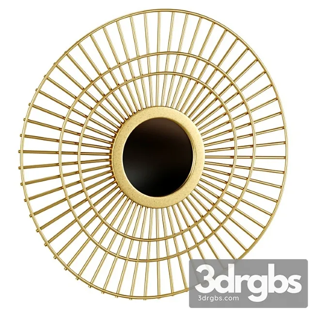 Spyk brass sun mirror 3D Model Free