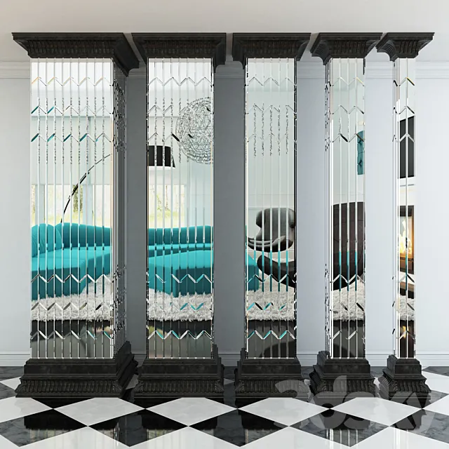 SQUARE COLUMNS 3DModel