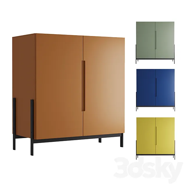 SQUARE FLOAT SIDEBOARD. Novamobili. 3D Model