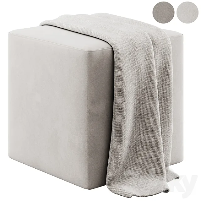 Square pouffe by Irocodesign Free Download
