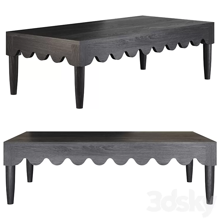 Squiggle coffee table 3D Model Free