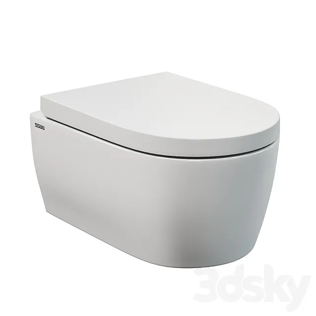 SSWW CT2038 wall-hung toilet 3DModel