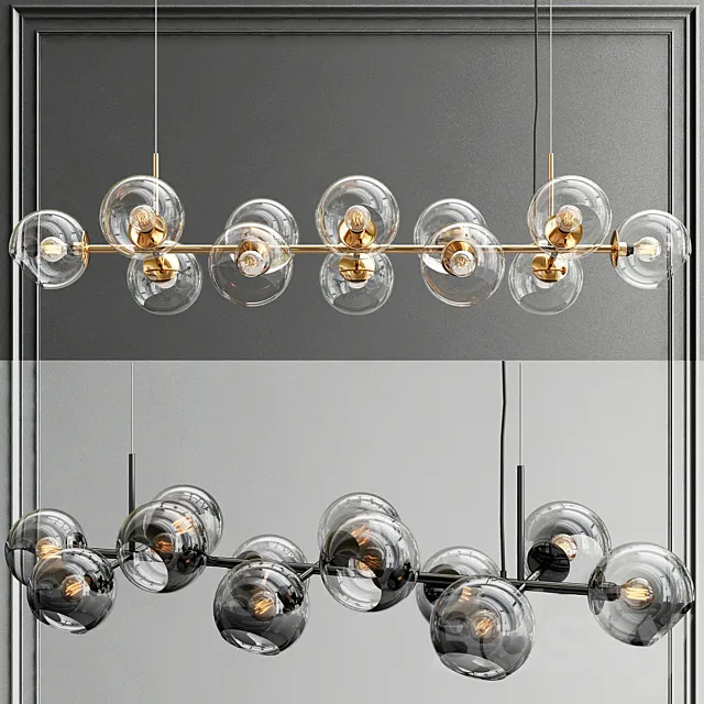 Staggered 12 glass 3D Model