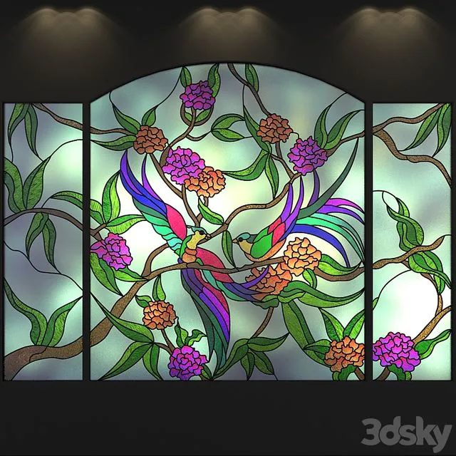 Stained BIRDS 3D Model