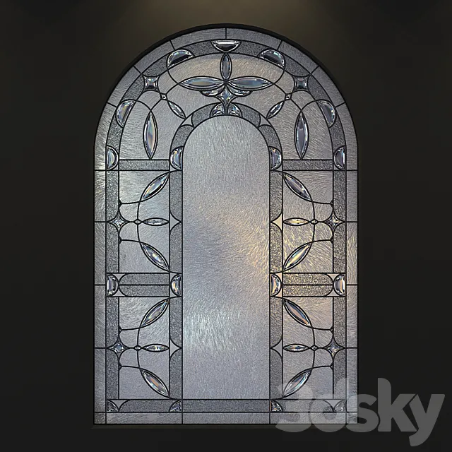 Stained glass for windows with arch Free Download