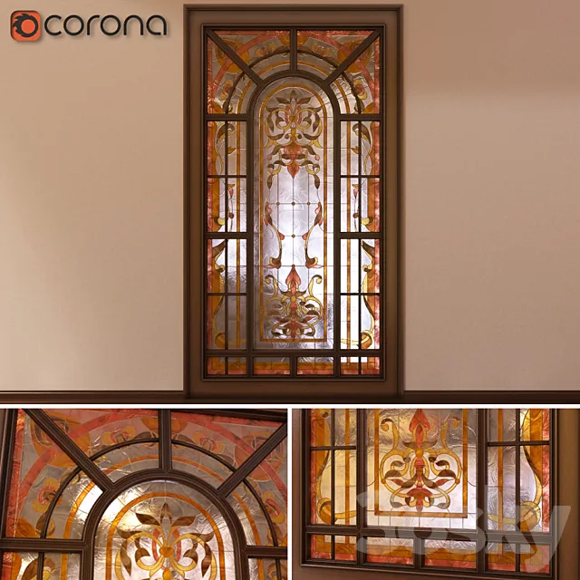 Stained Glass "Garden" 3DModel