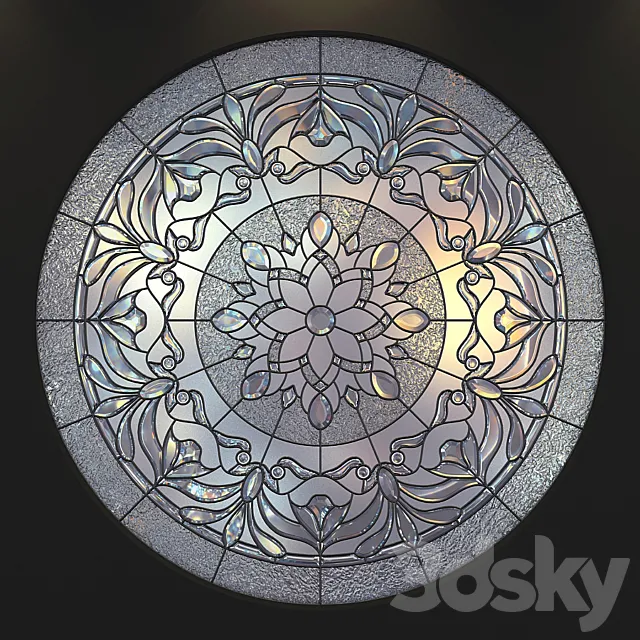 Stained glass round 3DModel