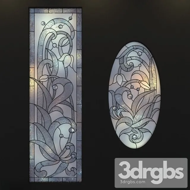 Stained Glass Window 2 3D Model Free