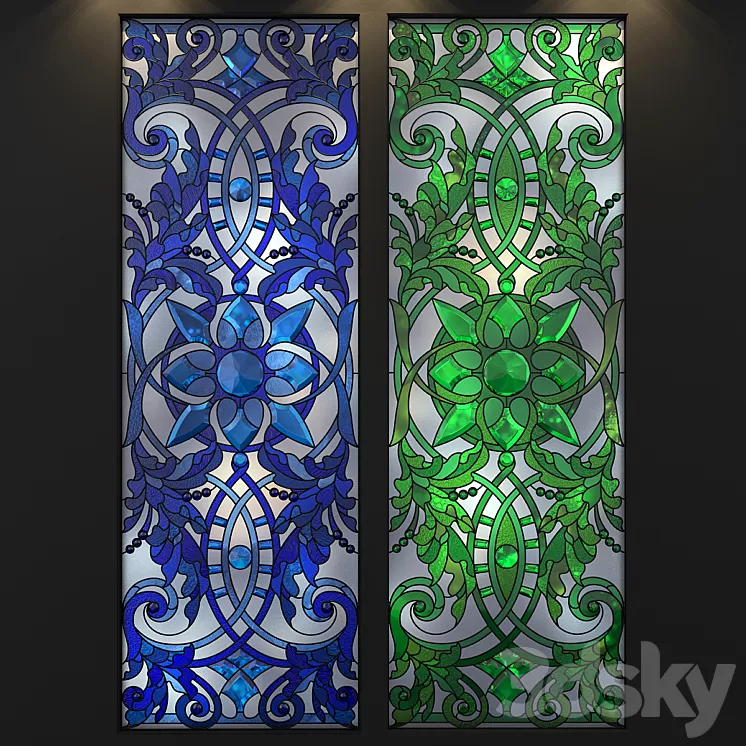 stained-glass window 3D Model
