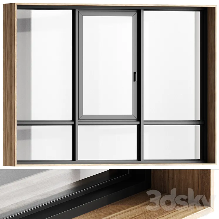 Stained glass windows / panoramic windows 06 3D Model Free