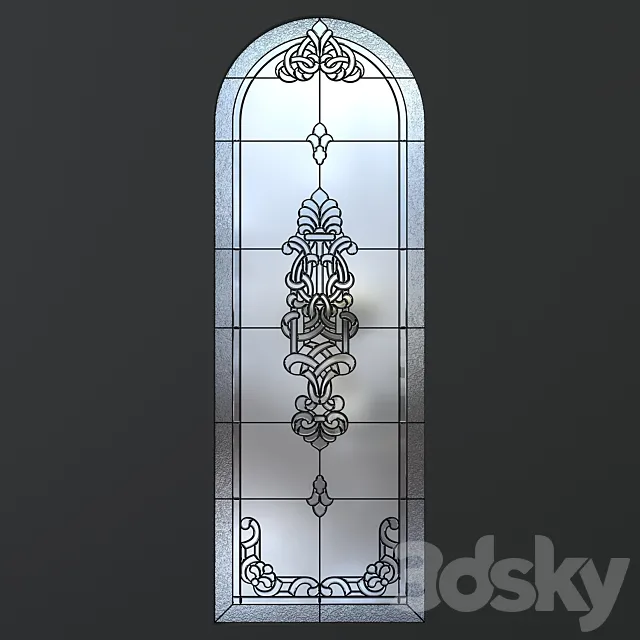 Stained glass with arch Free Download