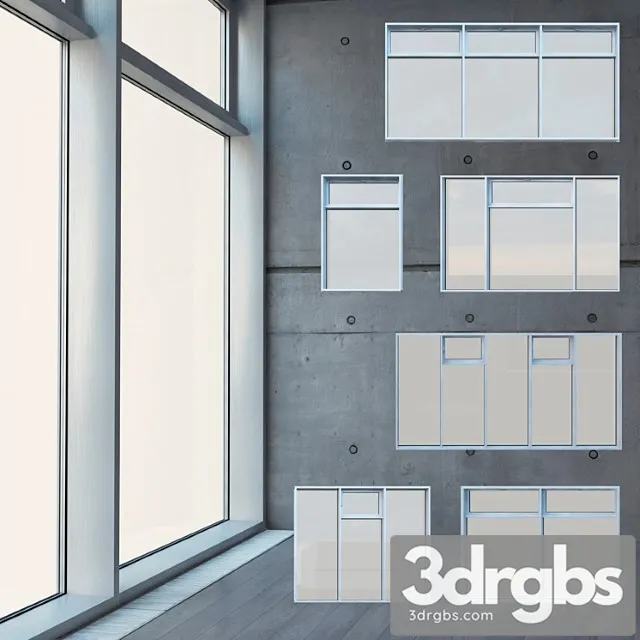 Stained glass with radiator 04 3D Model Free