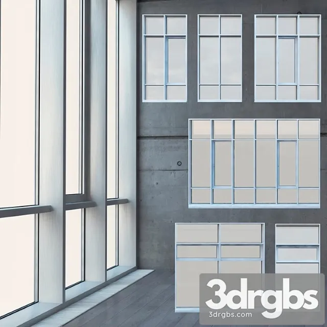 Stained glass with radiator 05 3D Model Free