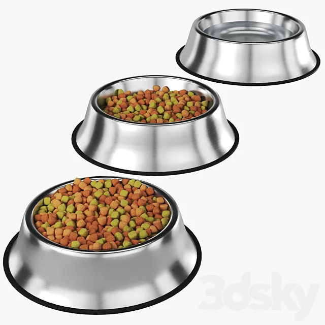 Stainless steel bowl 3D Model