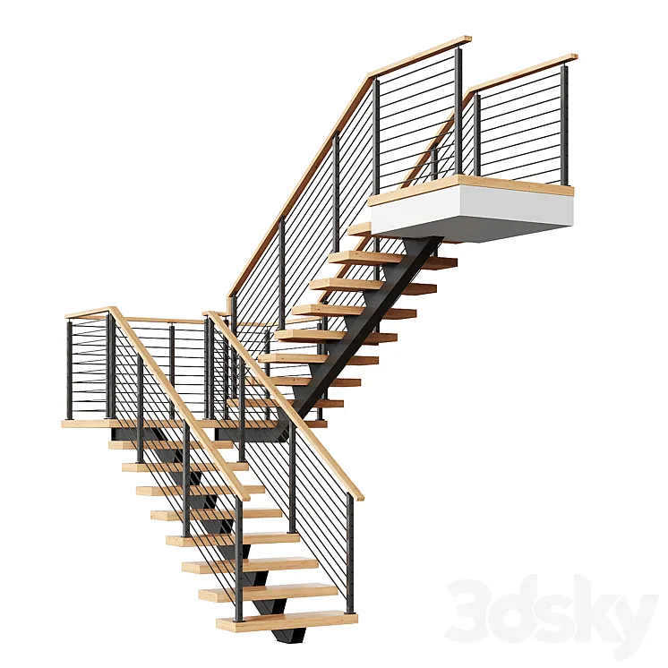 Stair 6 3D Model Free
