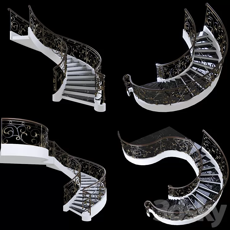 Stair forging 3D Model