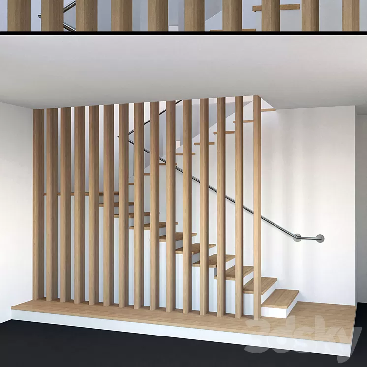 Staircase 001 3D Model Free