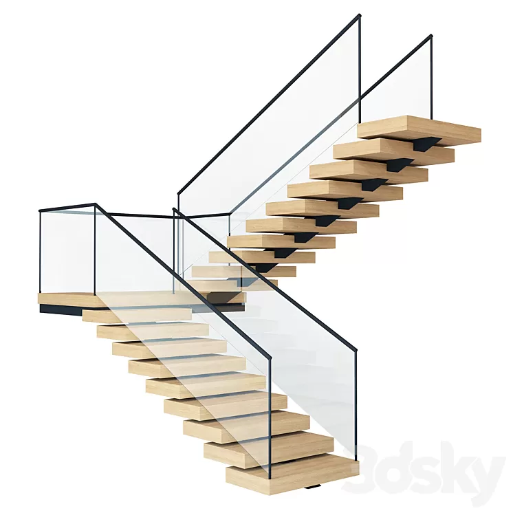 Staircase 003 3D Model Free