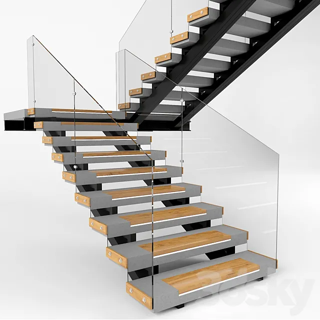 Staircase 04 3D Model