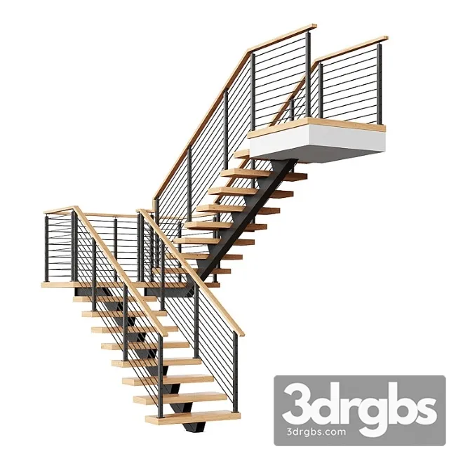 Staircase 6 2 3D Model Free