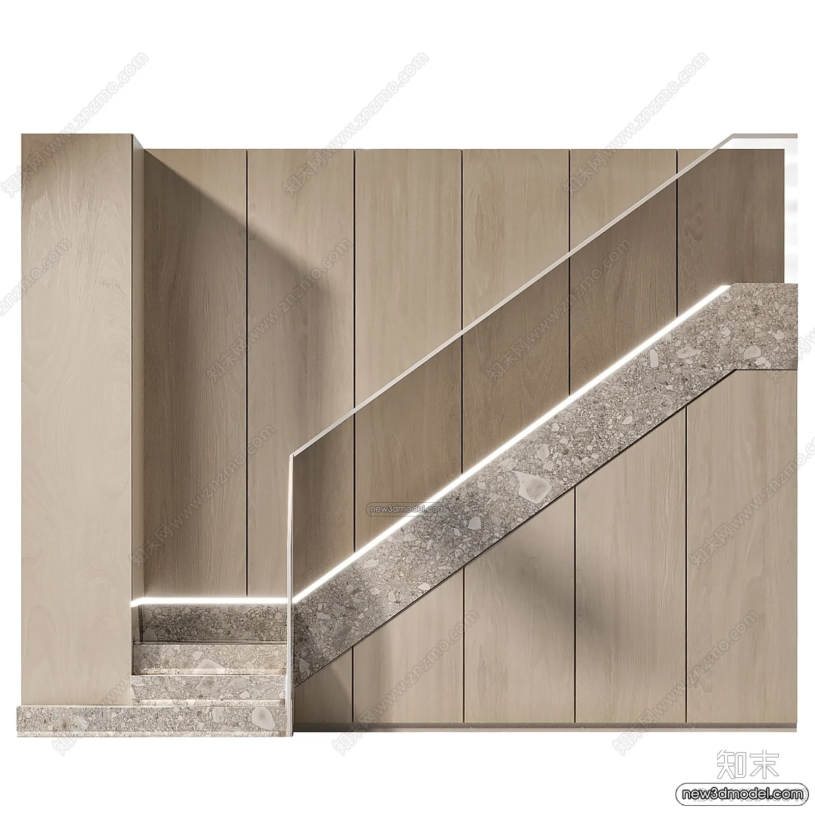 Staircase Decoration - 3D Interior Scene - 3D Models - 060