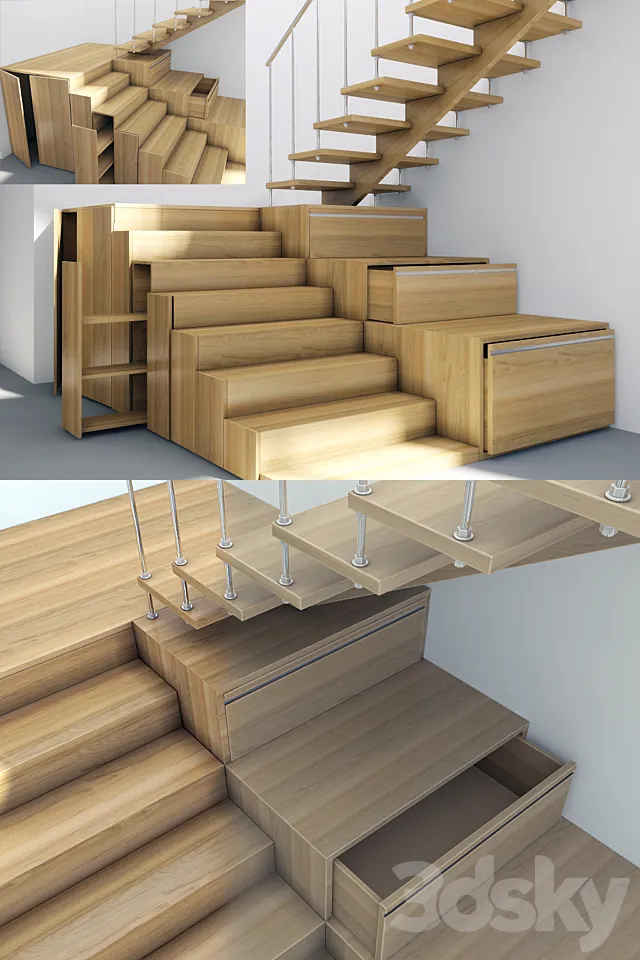 Staircase in minimalist style 3DModel